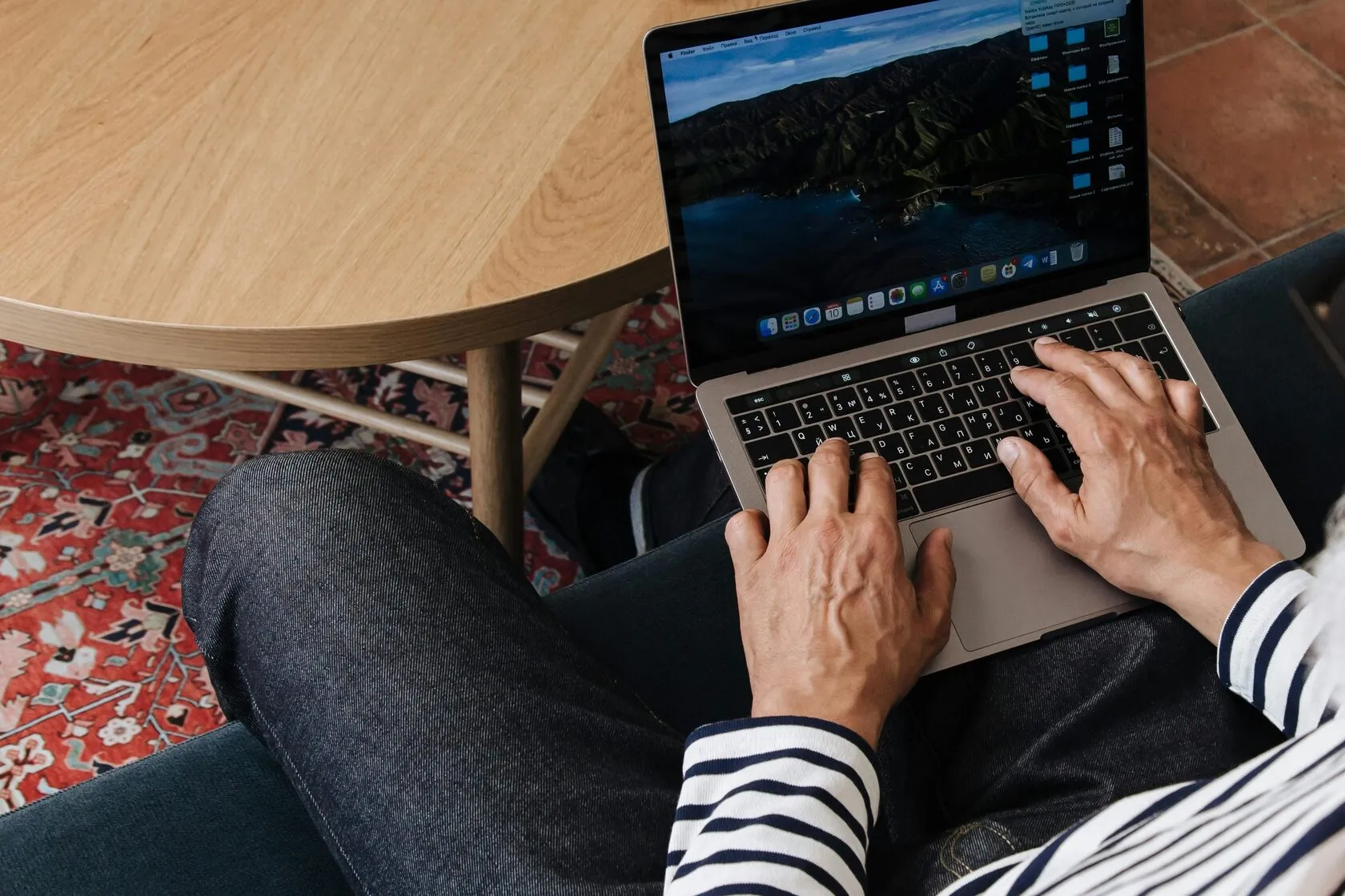 guy with a laptop