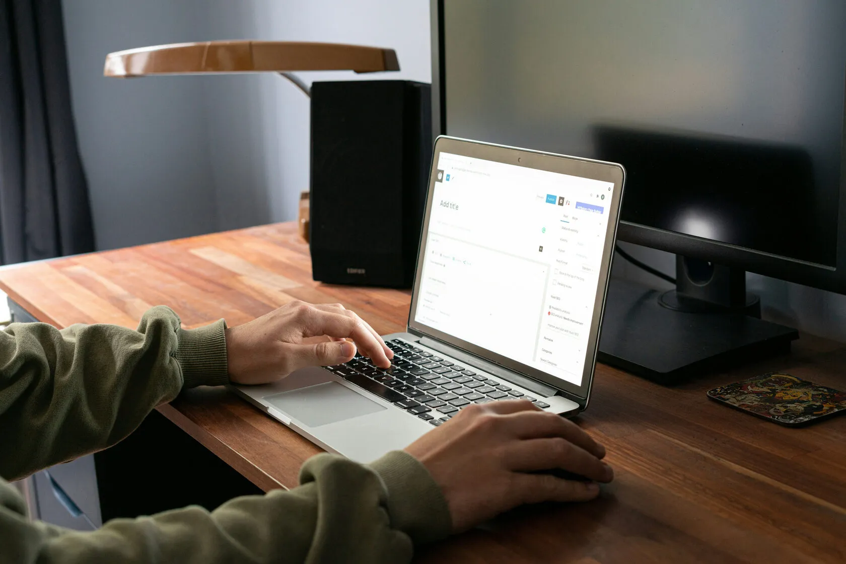Laptop and workspace