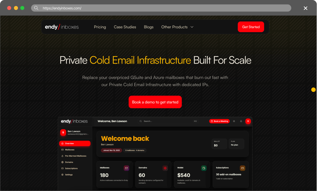 Endy Inboxes screenshot