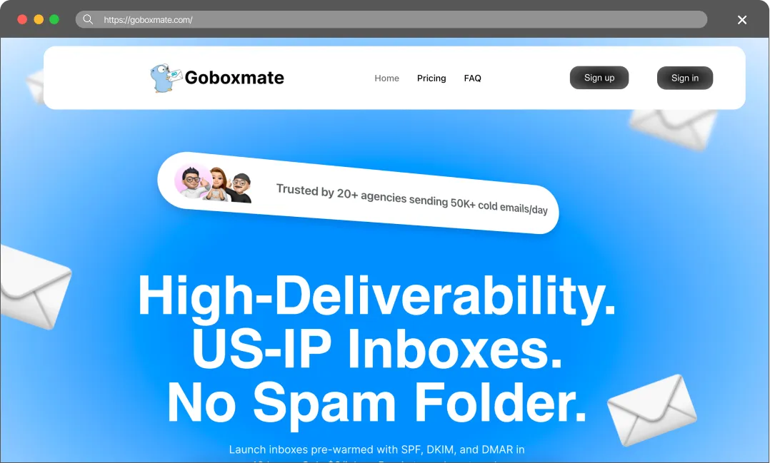GoBoxMate main page screenshot