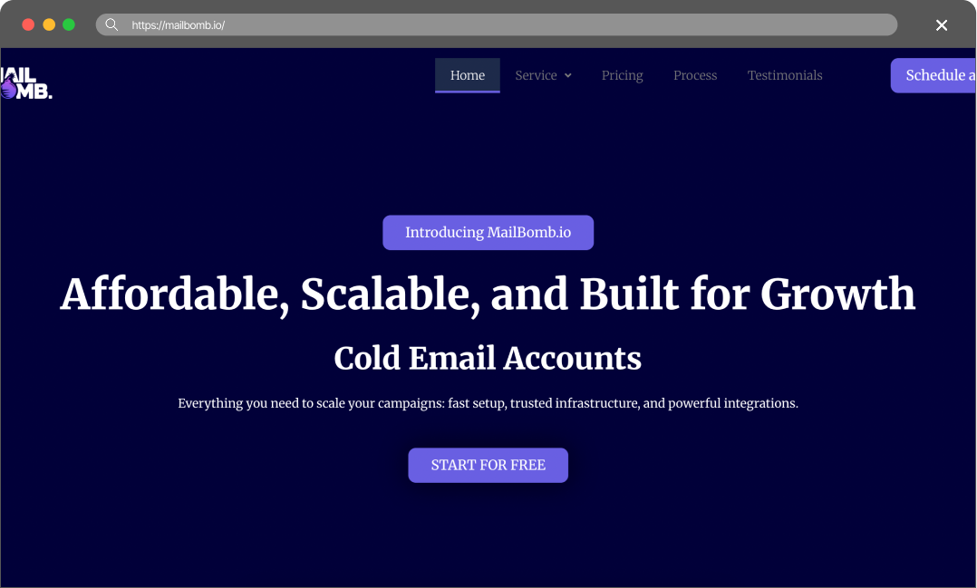 Mailbomb screenshot