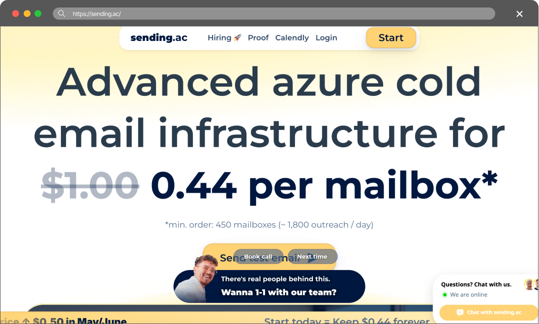 Sending.ac screenshot