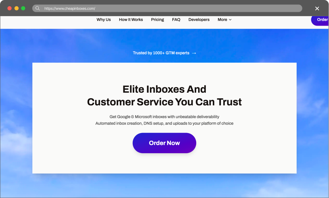 Cheap Inboxes screenshot