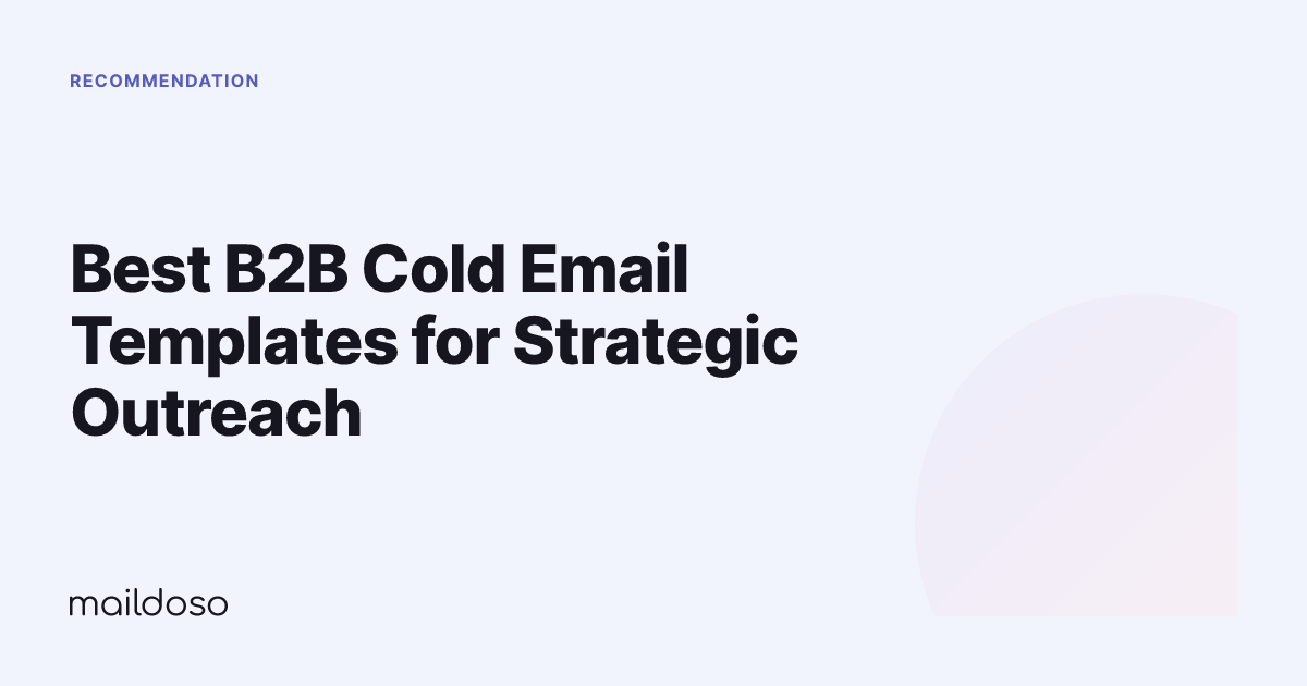 Best B2B Cold Email Templates for Strategic Outreach