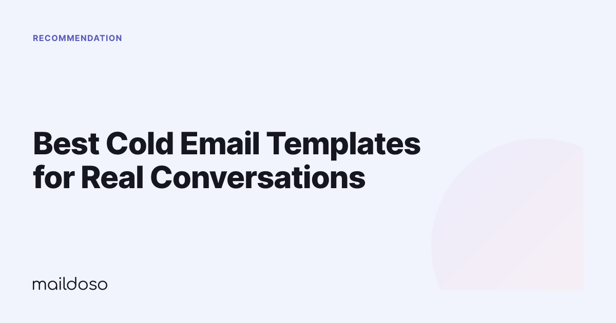 Best Cold Email Templates for Real Conversations