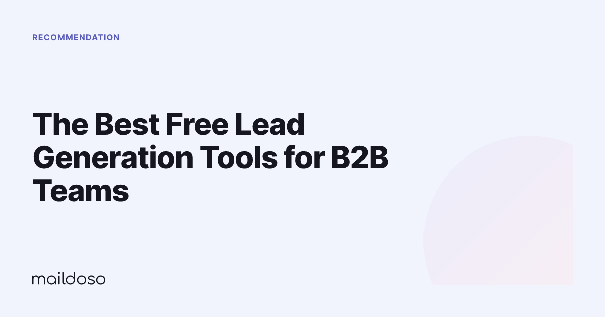 The Best Free Lead Generation Tools for B2B Teams